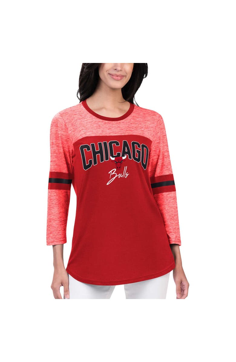 G-III 4HER BY CARL BANKS Women
s G-III 4Her by Carl Banks Red Chicago Bulls Play the Game 3/4-Sleeve T-Shirt, Alternate, color, Red