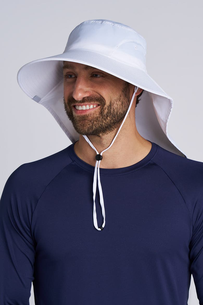Unisex SafeShade Hat Wide Brim Sun Hat, UPF 50+ Sun Protection, Alternate, color, White