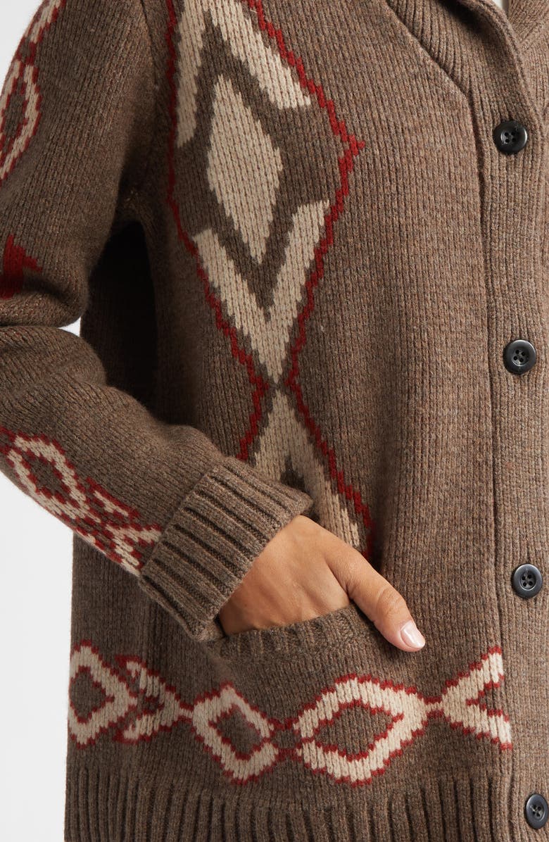 Pendleton Heritage Lambswool Cardigan, Alternate, color, 