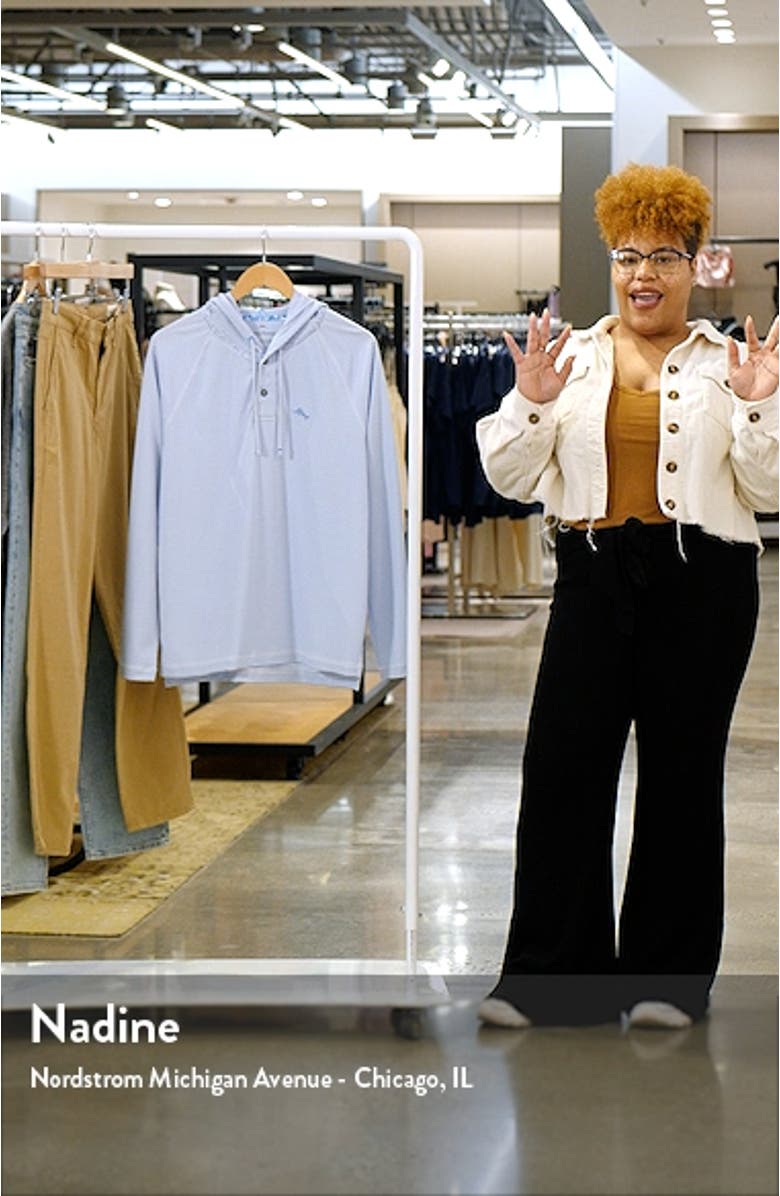 Starboard Stripe Seersucker Performance Hoodie, sales video thumbnail