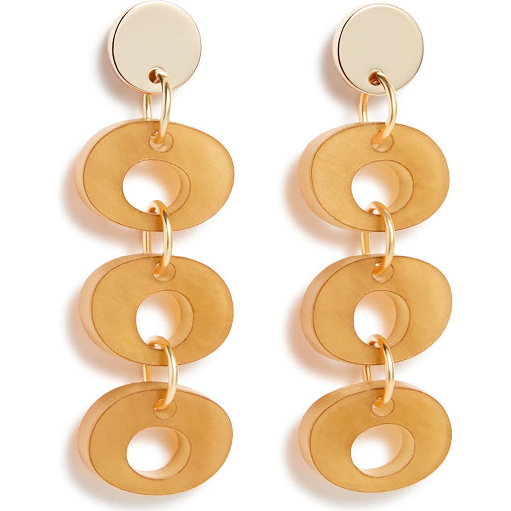 Toolally Hepworth Drop Earrings In Gold