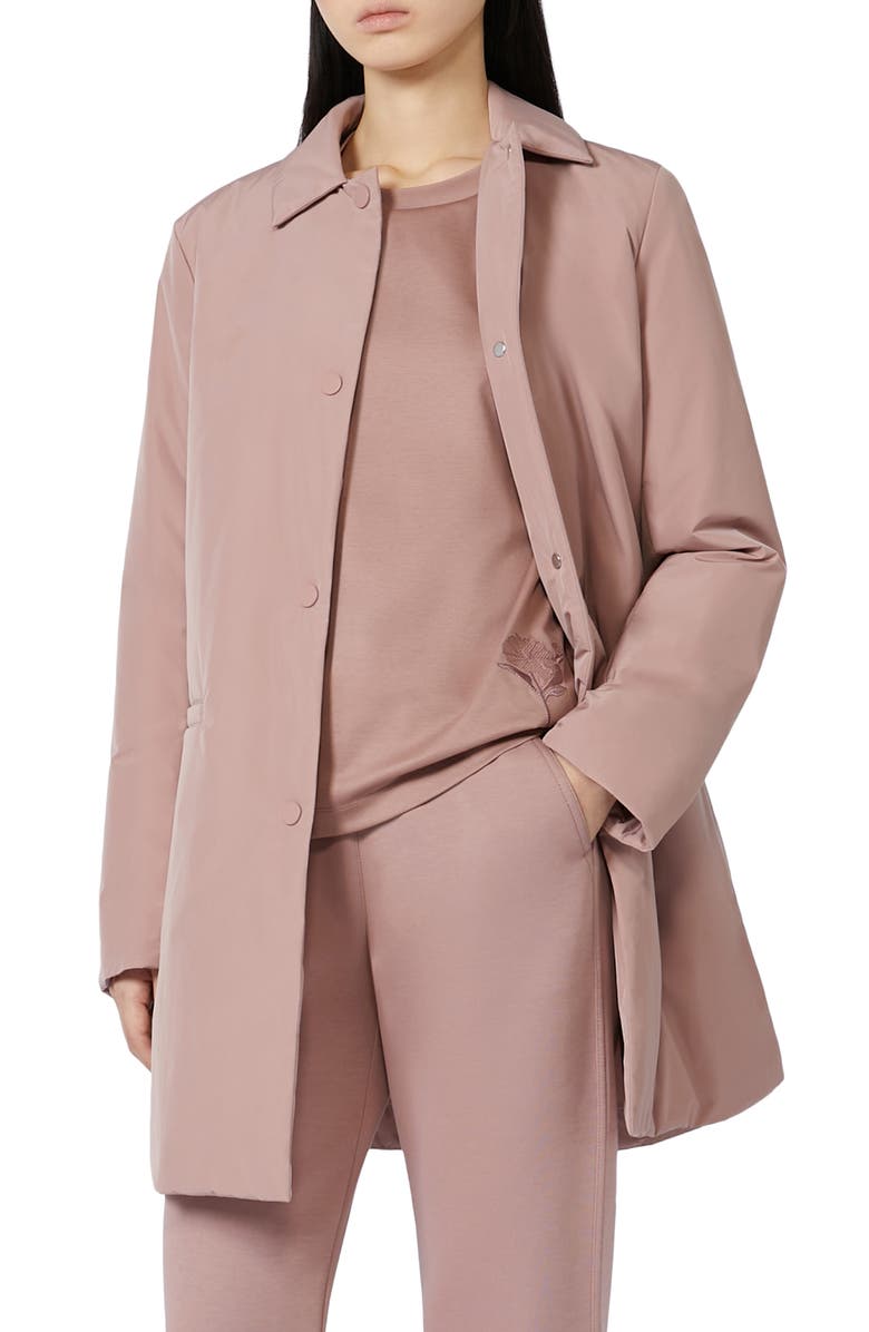 MM by Max Mara Front Snap Coat, Alternate, color, Pink