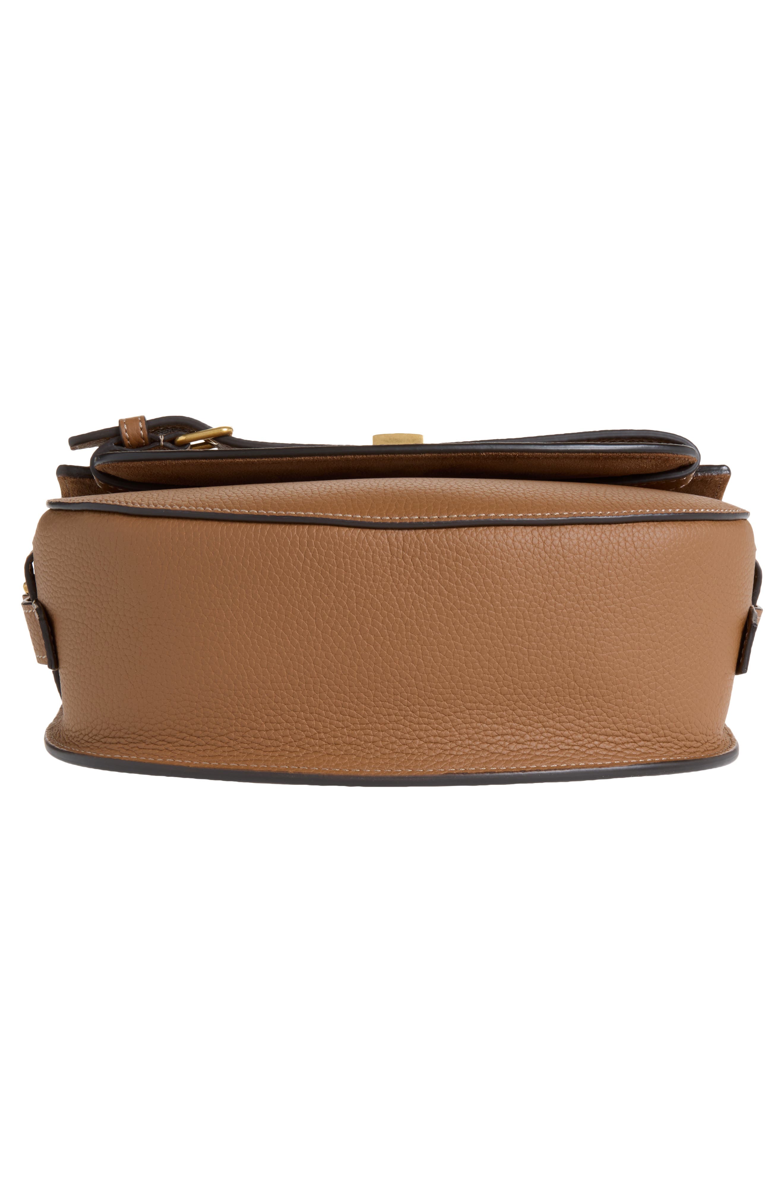 Tim Tracollina Tonda Mini Leather Crossbody Bag, Alternate, color, MARRONE CHIARO/ MARRONE