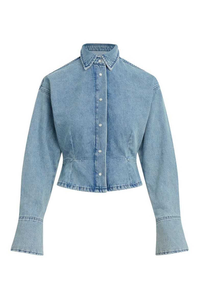 The Eyes On Me Denim Button-Up Shirt, Alternate, color, LEXINGTON