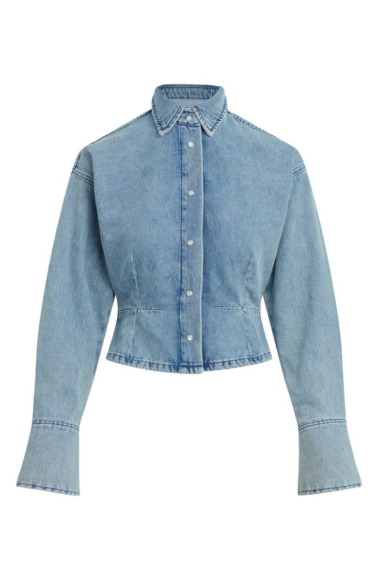 Favorite Daughter The Eyes On Me Denim Button-Up Shirt, Alternate, color, Lexington