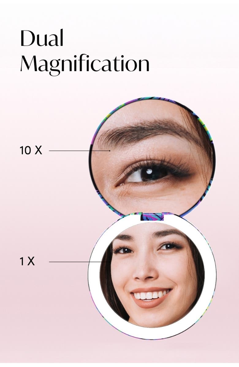 FANCII Taylor LED Compact Mirror, Alternate, color, Neon Oasis