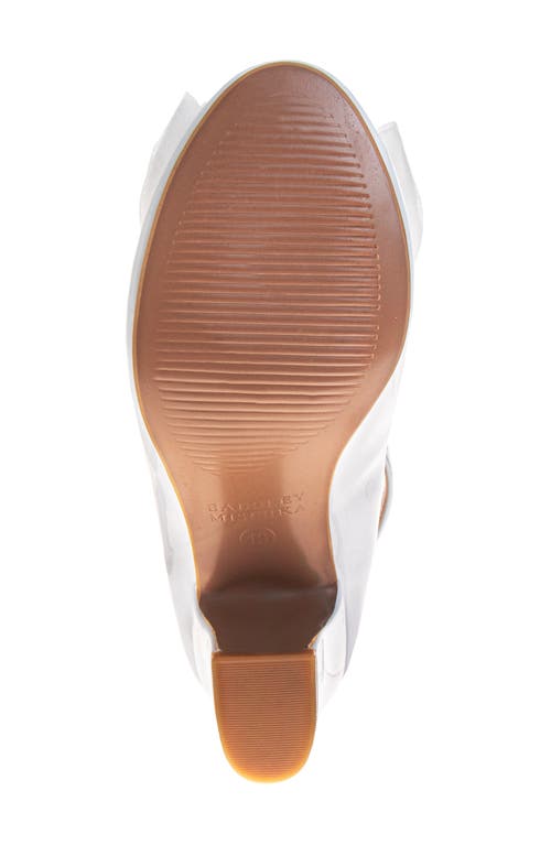 Badgley Mischka Collection Kids' Ankle Strap Pump In White