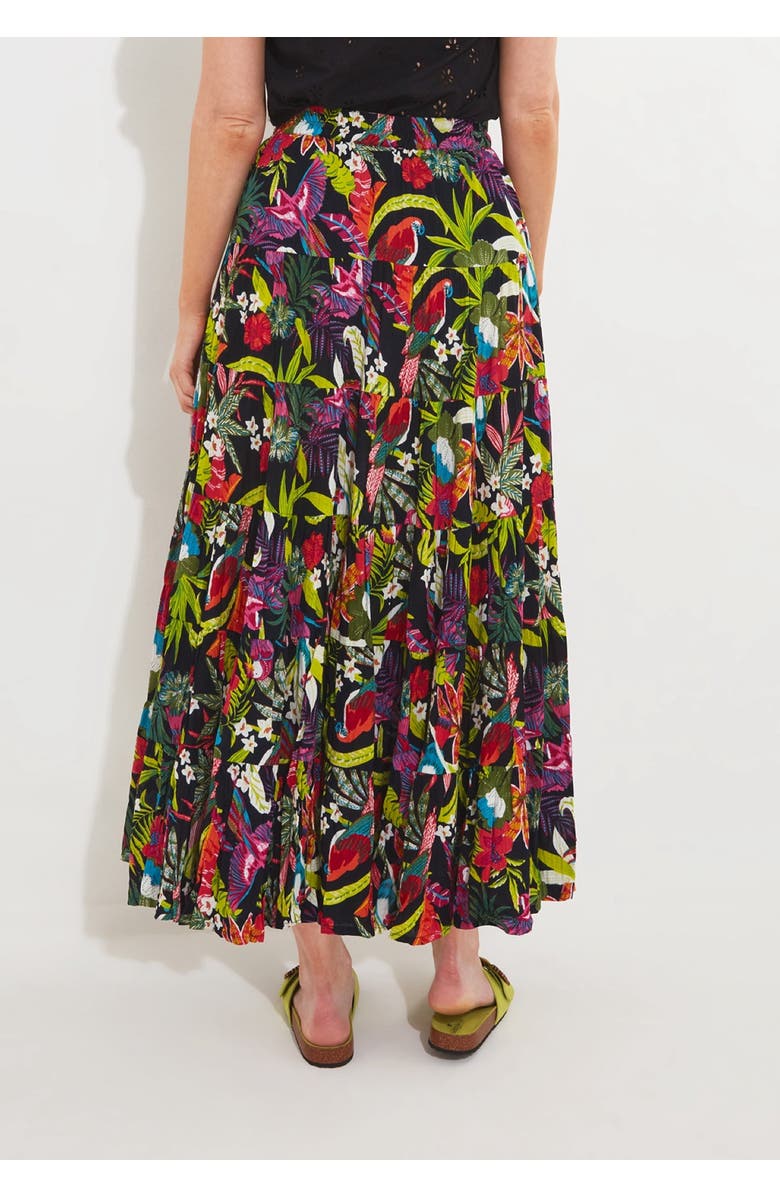 Joe Browns Tiered Maxi Skirt, Alternate, color, Multi Tropical