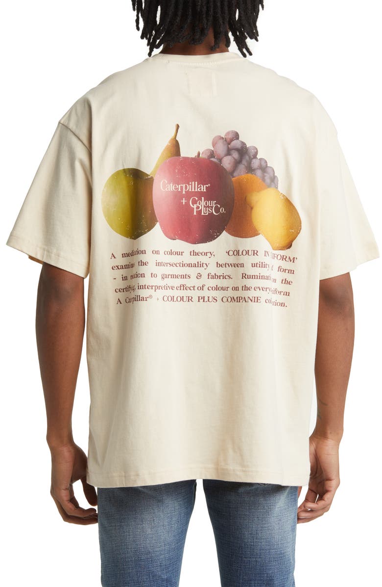 CATERPILLAR x Colour Plus Co. Embroidered Cotton T-Shirt, Alternate, color, 