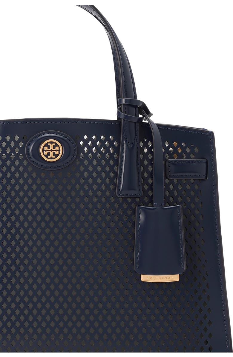 Tory Burch Small Robinson Perforated Leather Satchel, Alternate, color,