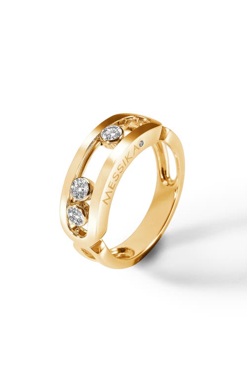 Messika Move Classique Diamond Band Ring In Yellow Gold