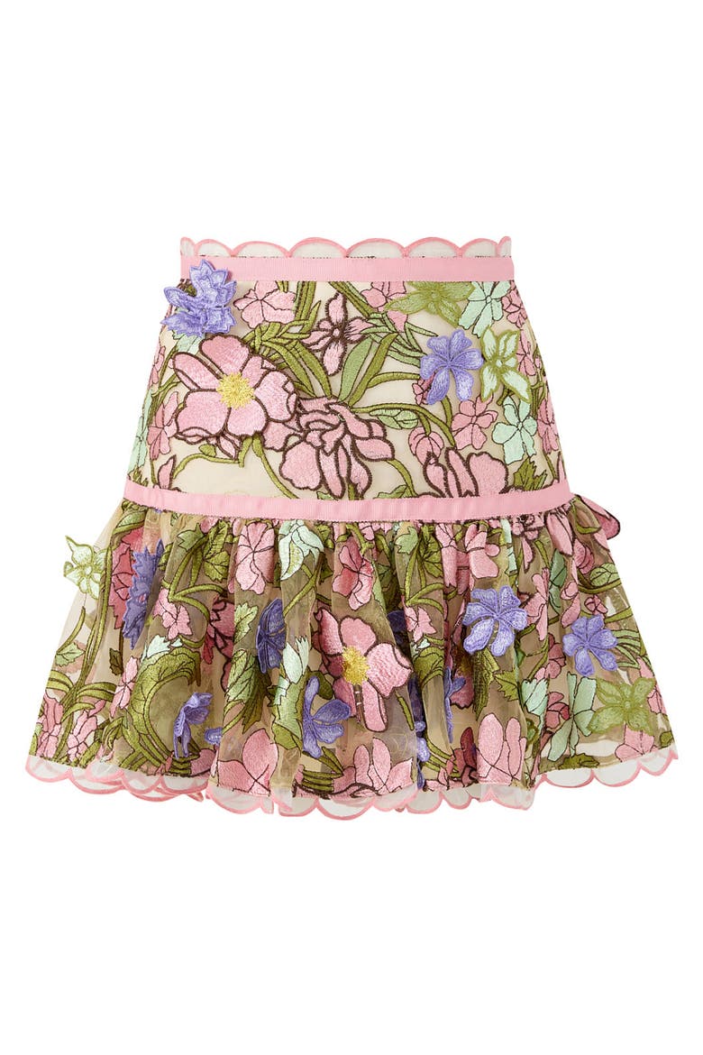 Bonnie Embroidered Mini Skirt, Main, color, Floral