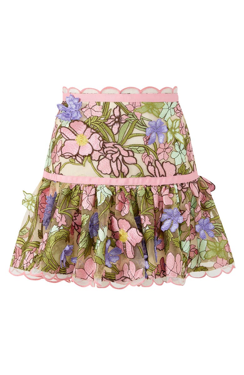 Marlo Kids Bonnie Embroidered Mini Skirt, Main, color, Floral