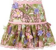 Marlo Kids Bonnie Embroidered Mini Skirt