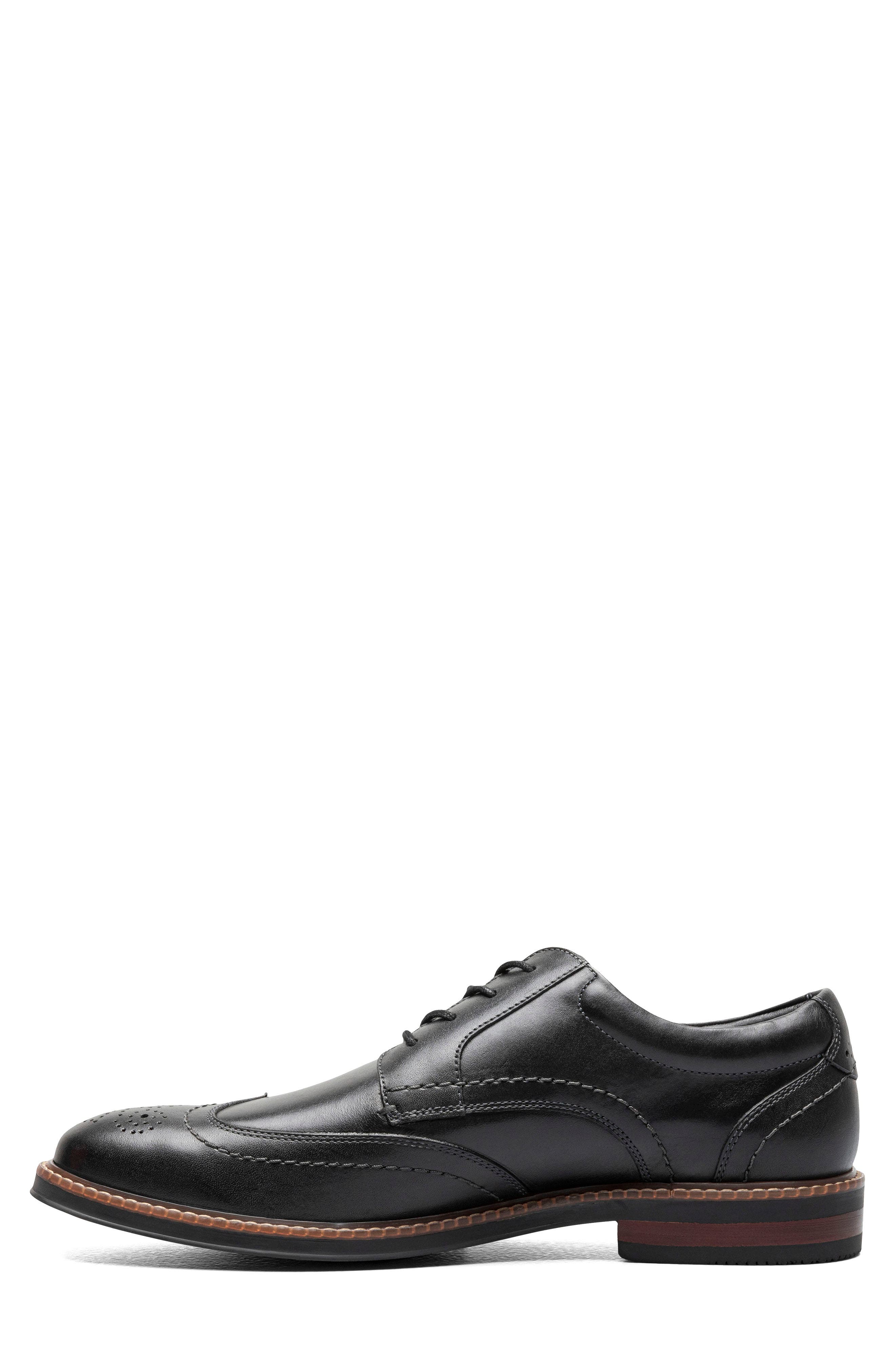 NUNN BUSH Calderone Wingtip Derby - Wide Width Available, Alternate, color, Black