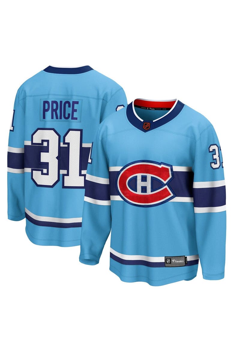 Men's Fanatics Branded Carey Price Light Blue Montreal Canadiens Special Edition 2.0 Breakaway Player Jersey, Main, color, Light Blue