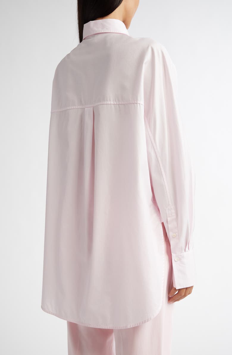 TOTEME Wide Sleeve Cotton Poplin Button-Up Shirt, Alternate, color, Blossom