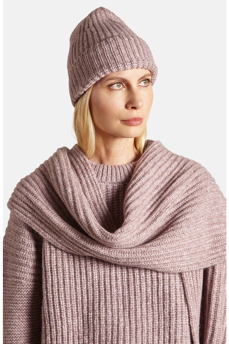 Julia Rib Beanie, Alternate, color, heather