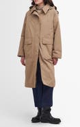 Barbour Francis Waterproof Insulated Long Coat with Removable Hood