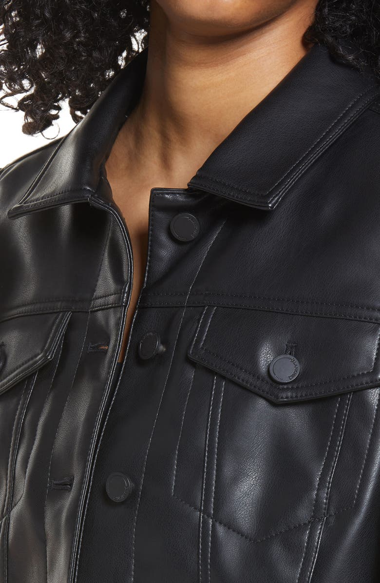 BLANKNYC Puff Sleeve Faux Leather Crop Jacket, Alternate, color,