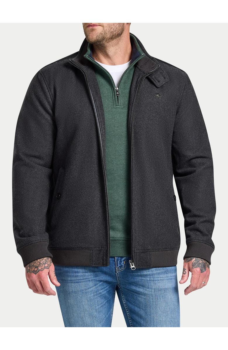 Raging Bull Wool Harrington Jacket, Alternate, color, Charcoal