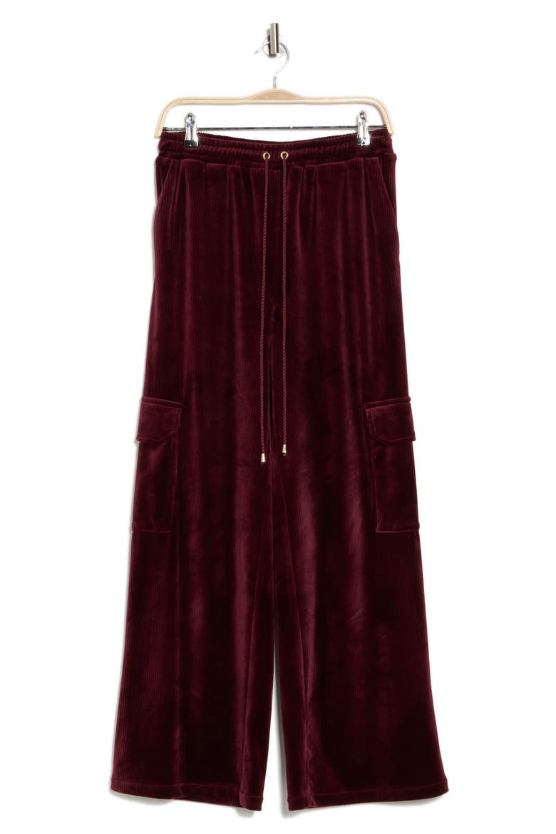 Wide Leg Corduroy Pants, Alternate, color, BIKING RED