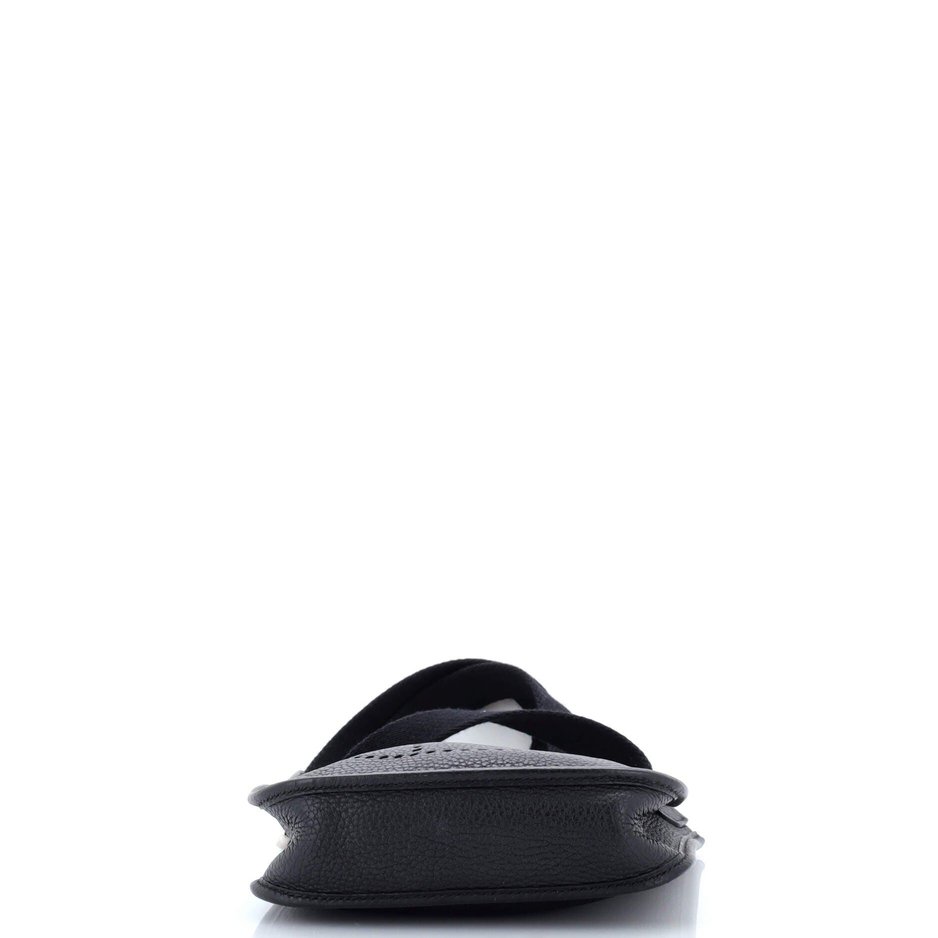 Pre-Owned Hermes Evelyne Bag Gen III Clemence TPM, Alternate, color, Noir