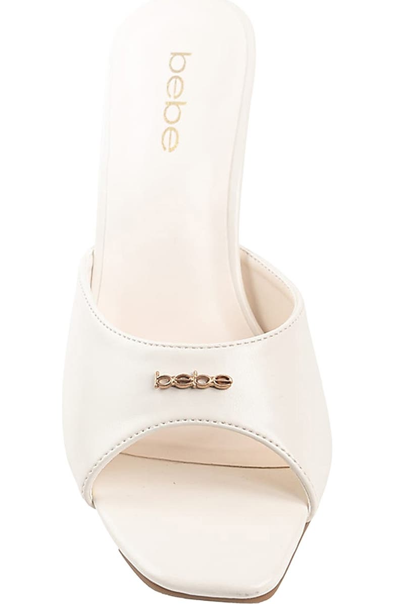 bebe Stiletto Mule Sandal, Alternate, color,