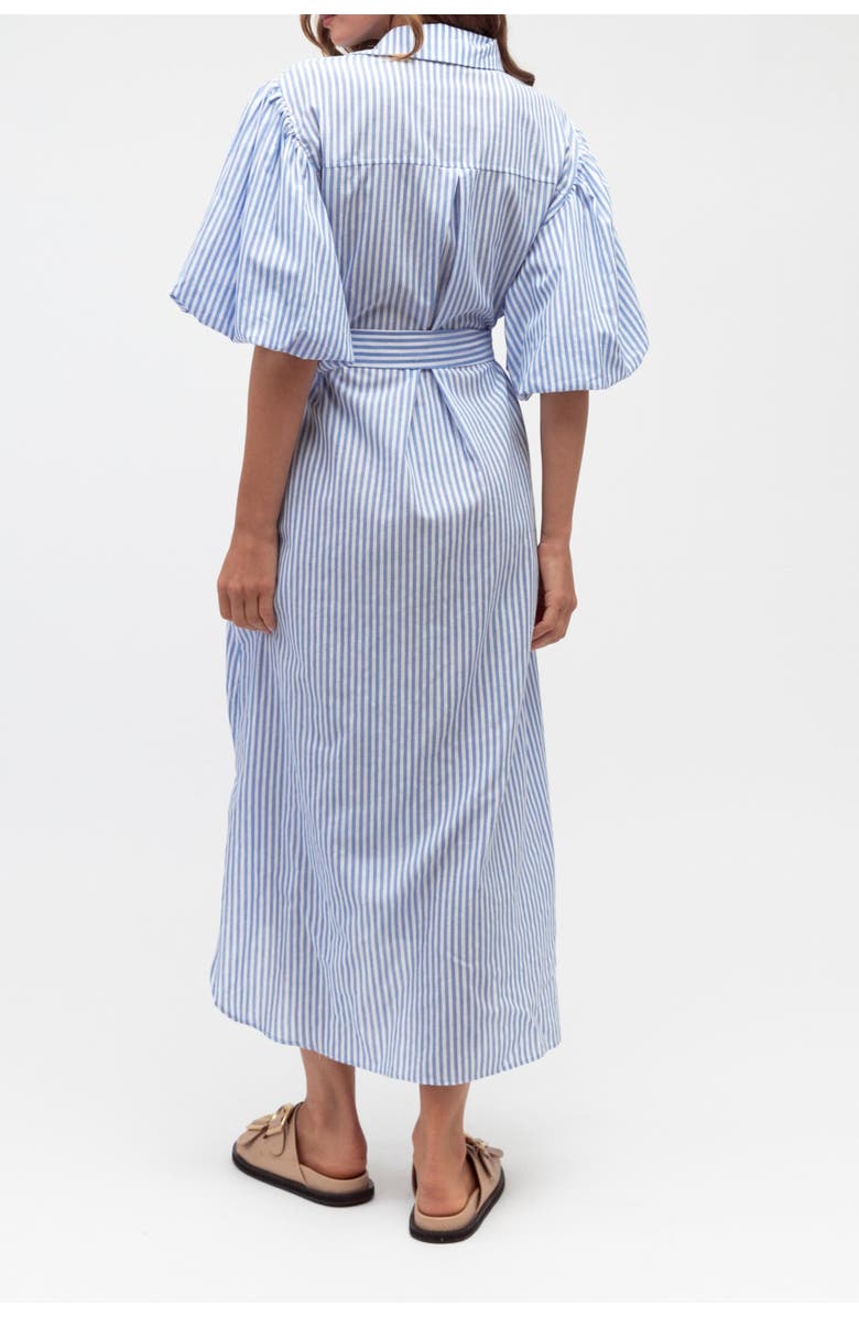 Label of Love Tropical Embroidered  Shirt Dress, Alternate, color, Blue