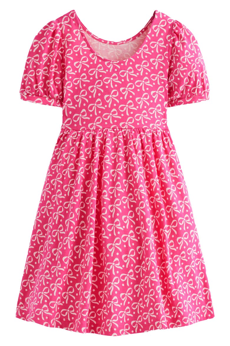 Kids' Ballerina Cotton Jersey Dress, Alternate, color, PINK BOWS