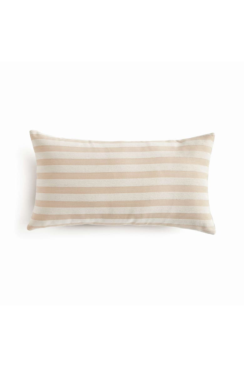 Grant Lumbar Indoor-Outdoor Pillow, Main, color, Beige