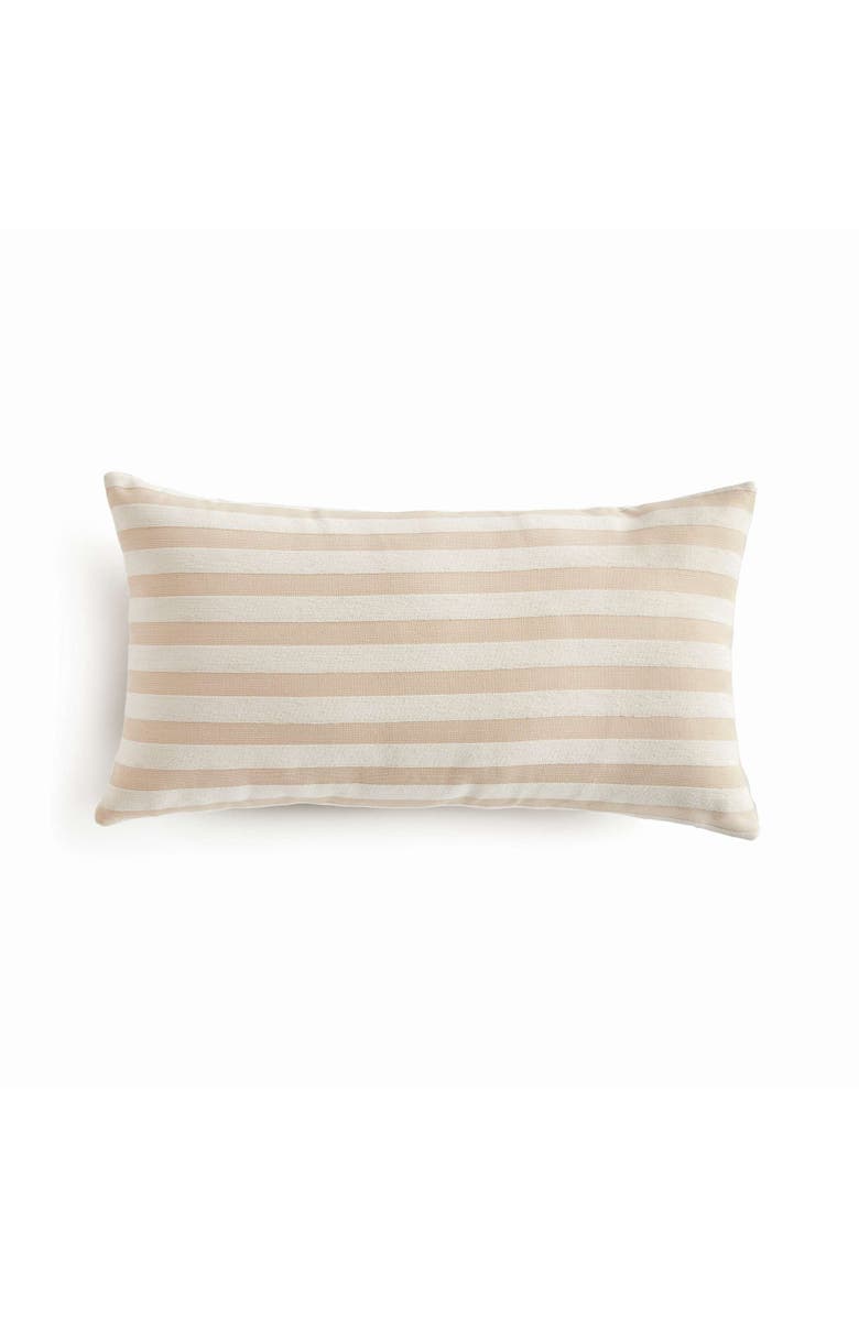 Napa Home & Garden Grant Lumbar Indoor-Outdoor Pillow, Main, color, Beige