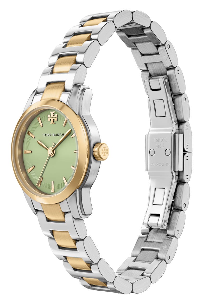 The Small Miller Bracelet Watch, 28mm, Alternate, color, TWO TONE/ MINT GREEN