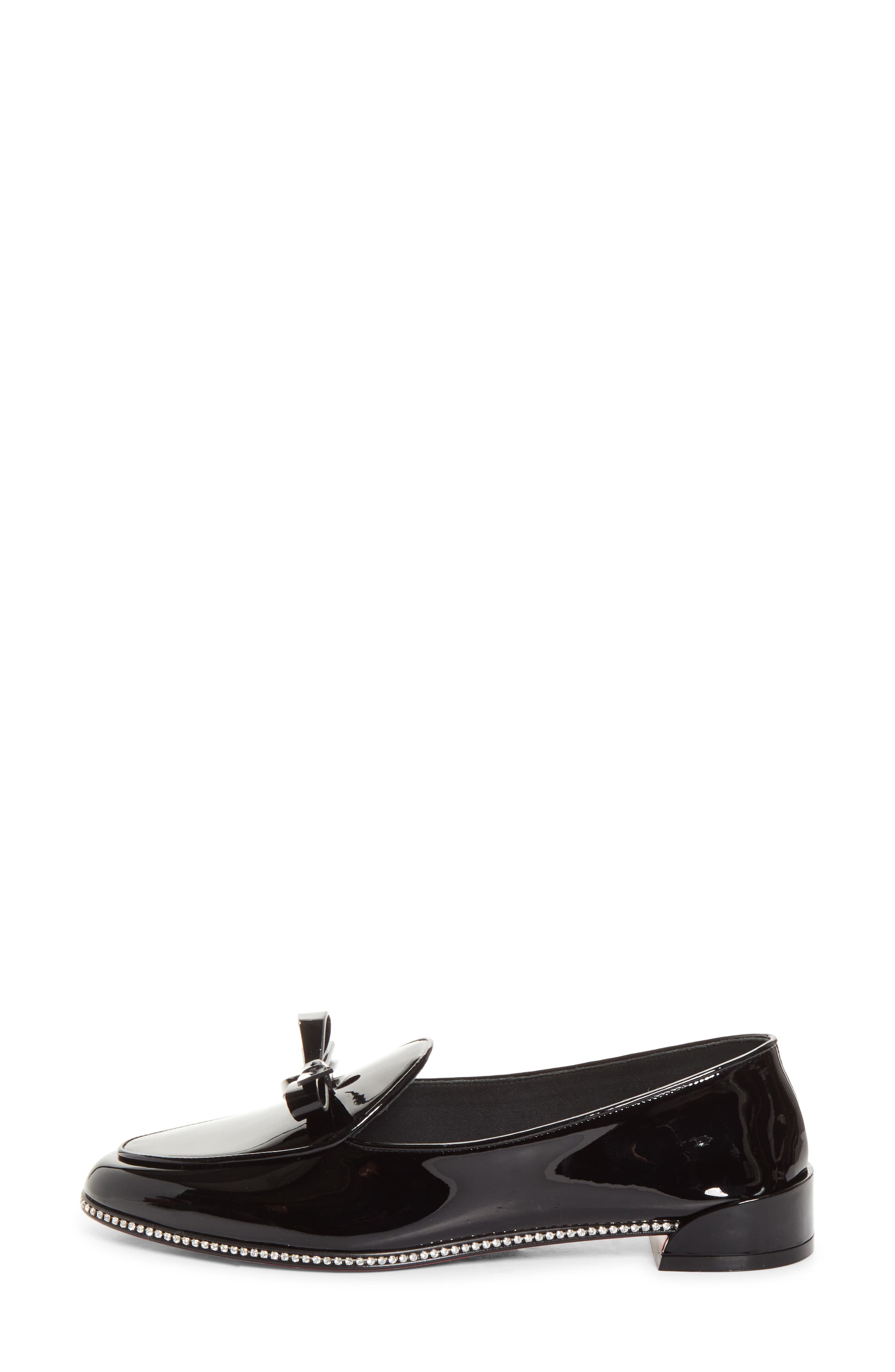 Mocastrass Crystal Welt Loafer, Alternate, color, B439 BLACK/ LIN BLACK