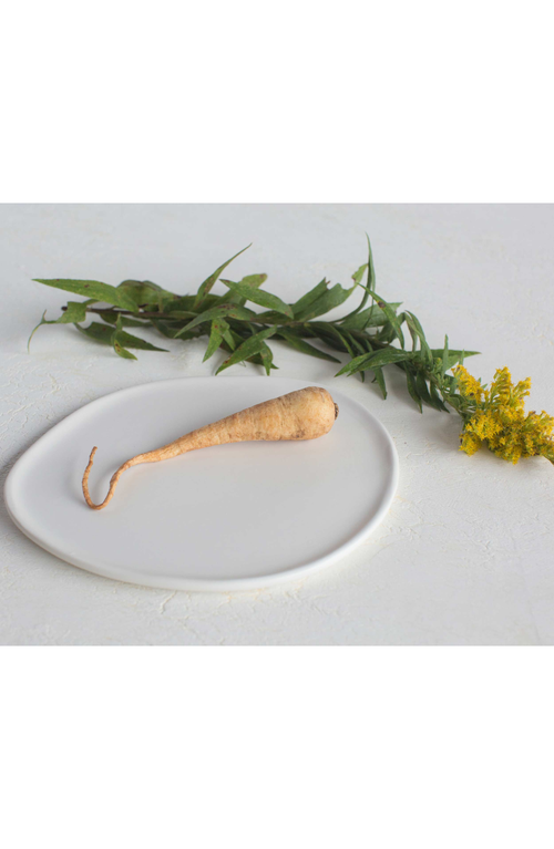 Haand Ripple Salad Plate In White