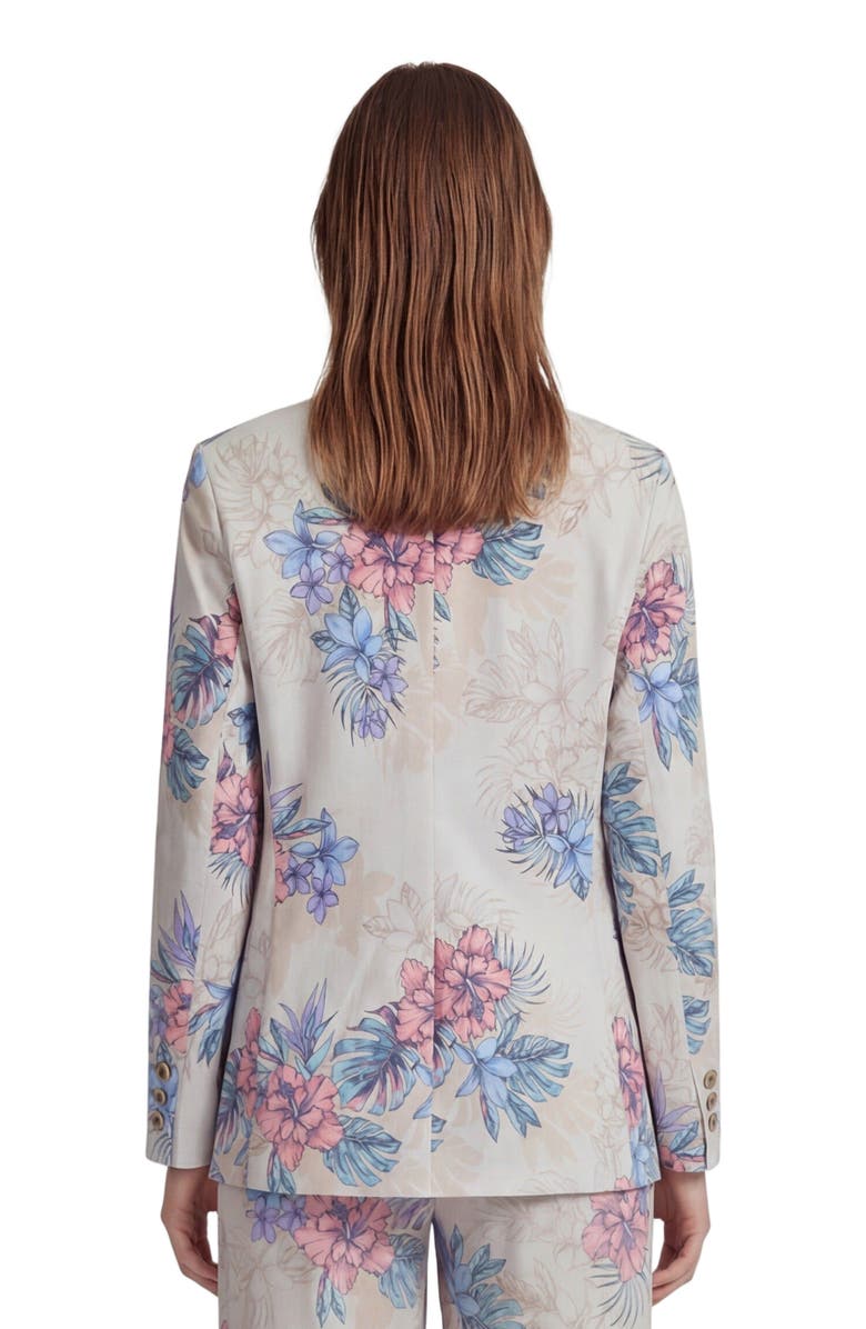 Lords of Harlech Exotic Floral Womens Tailored Blazer, Alternate, color, Exotic Floral Neutral