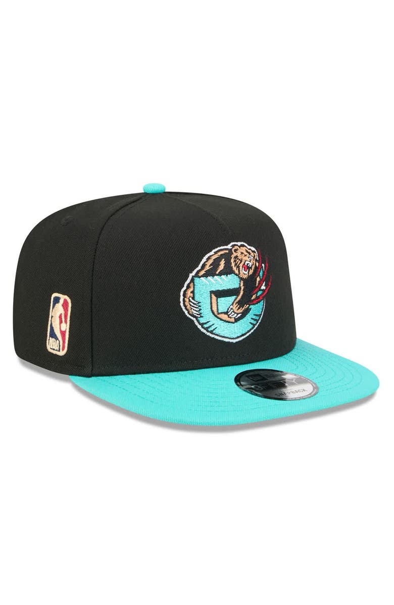New Era Men's New Era Black/Turquoise Memphis Grizzlies 2025/26 Classic Edition Jersey Hook A-Frame 9FIFTY Snapback Hat, Alternate, color, Black