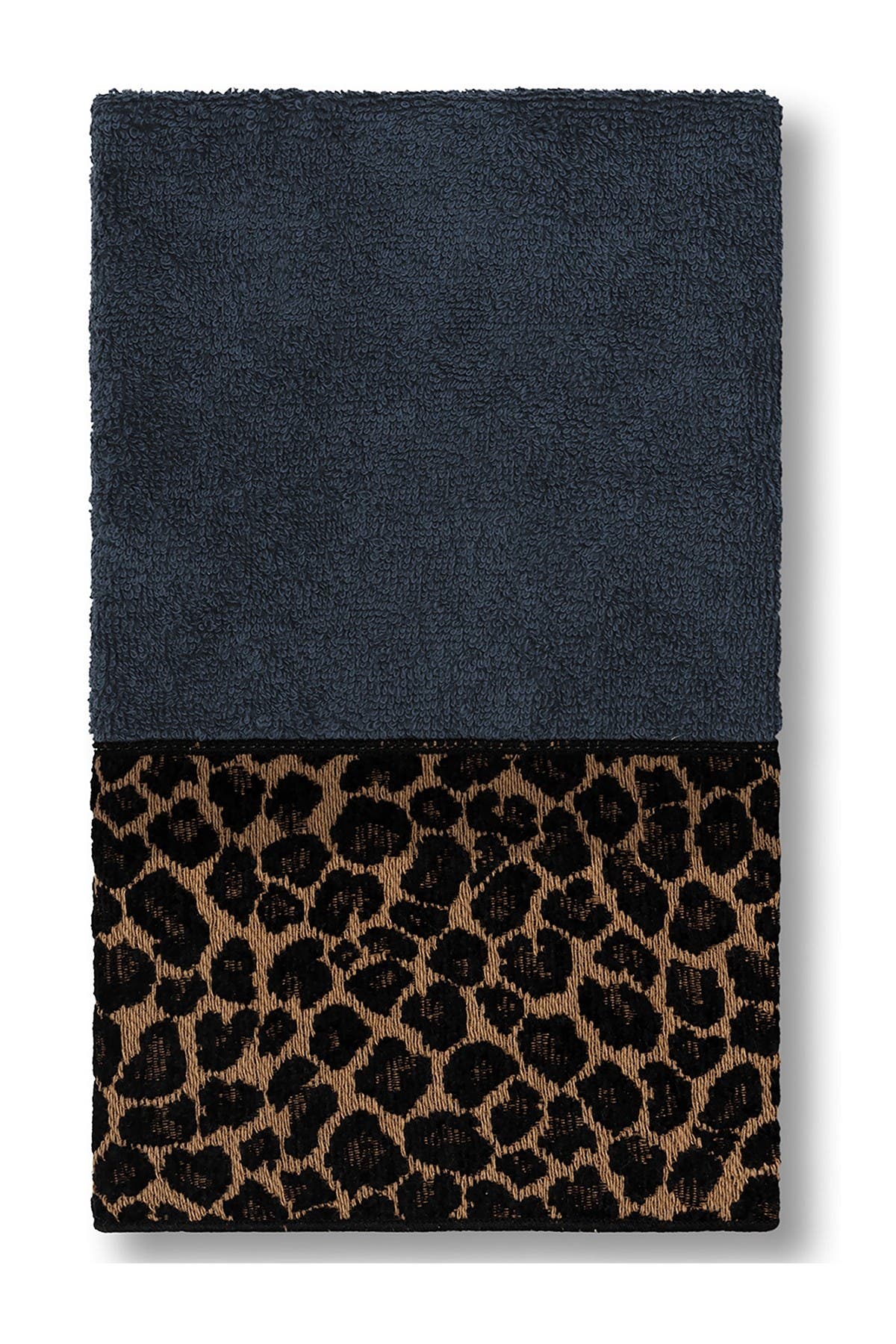 Linum Home Textiles Spots Embellished Hand Towel - Midnight Blue