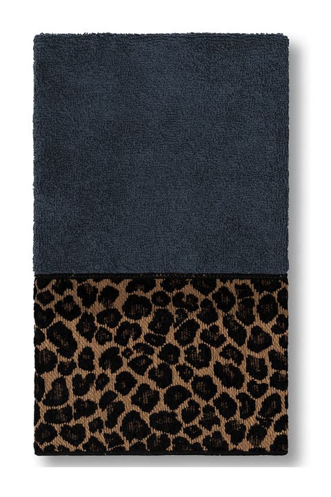 Spots Embellished Hand Towel - Midnight Blue