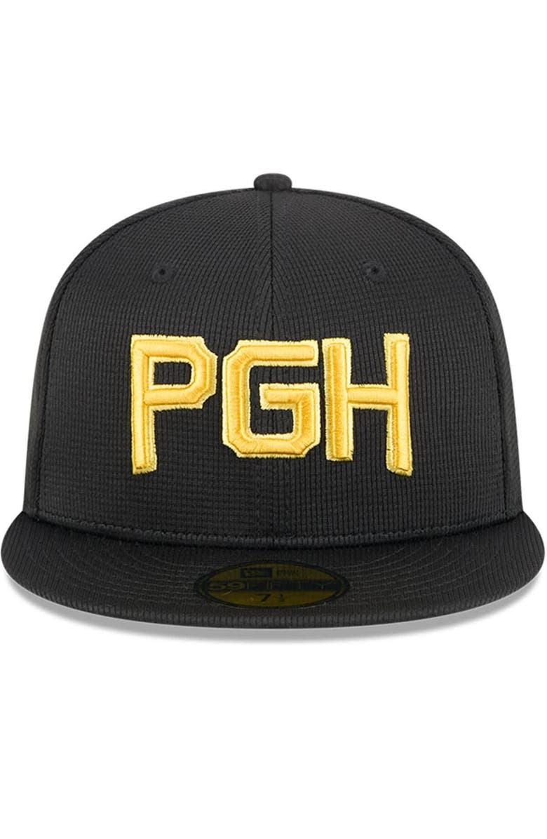 New Era Men's New Era Black Pittsburgh Pirates City Connect Batting Practice 59FIFTY Fitted Hat, Alternate, color, Black