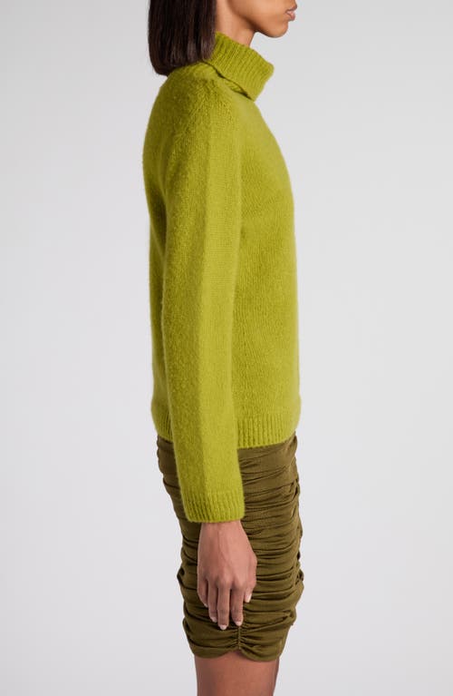 Tom Ford Cashmere & Silk Turtleneck Sweater In Green