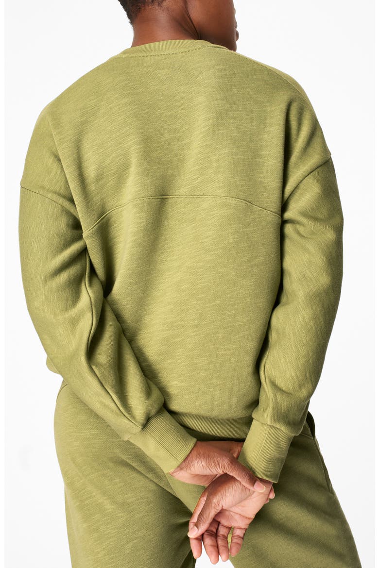 Essentials Sweatshirt, Alternate, color, FERN GREEN