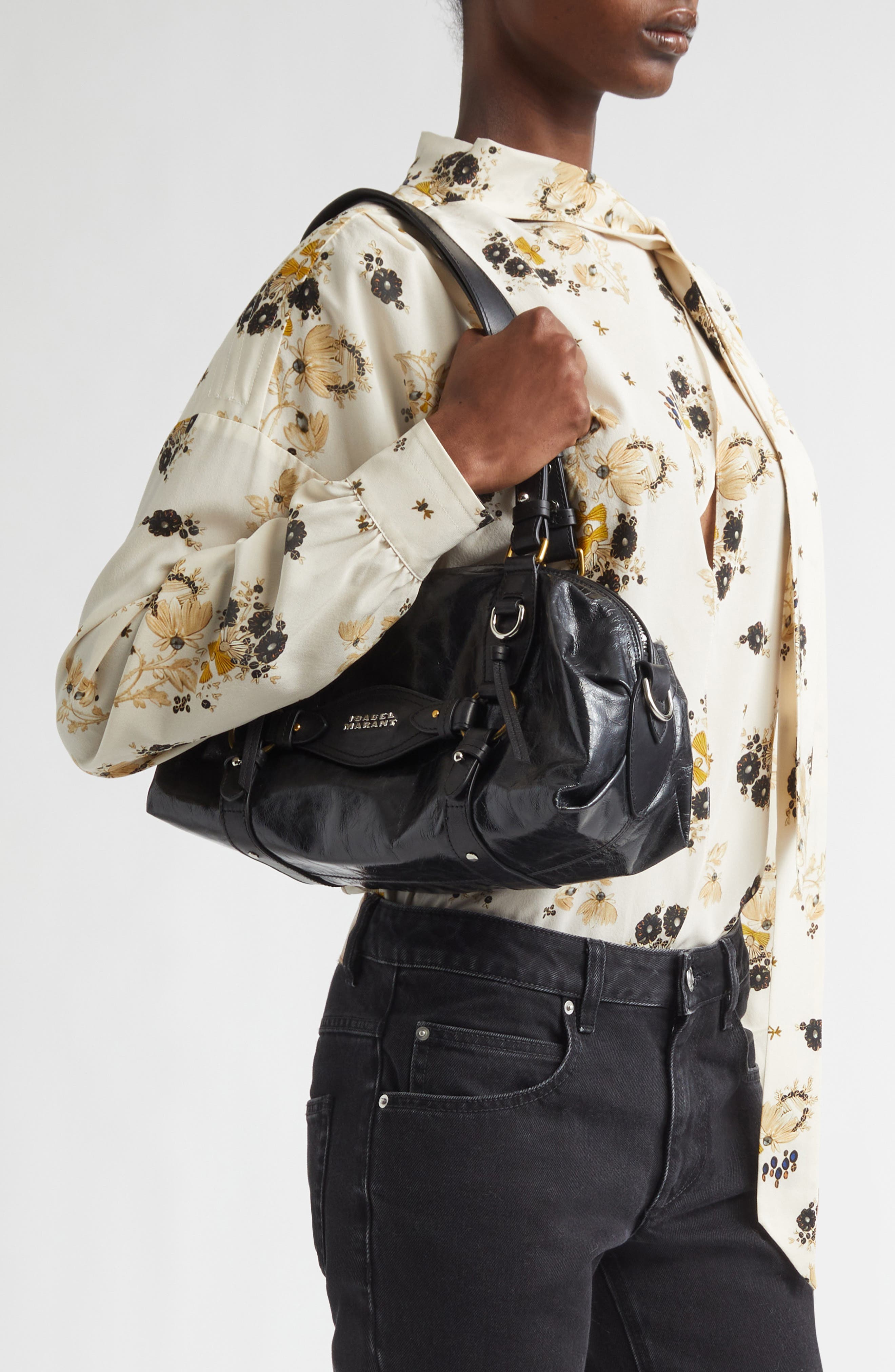 Mini Tilpa Leather Bag, Alternate, color, BLACK