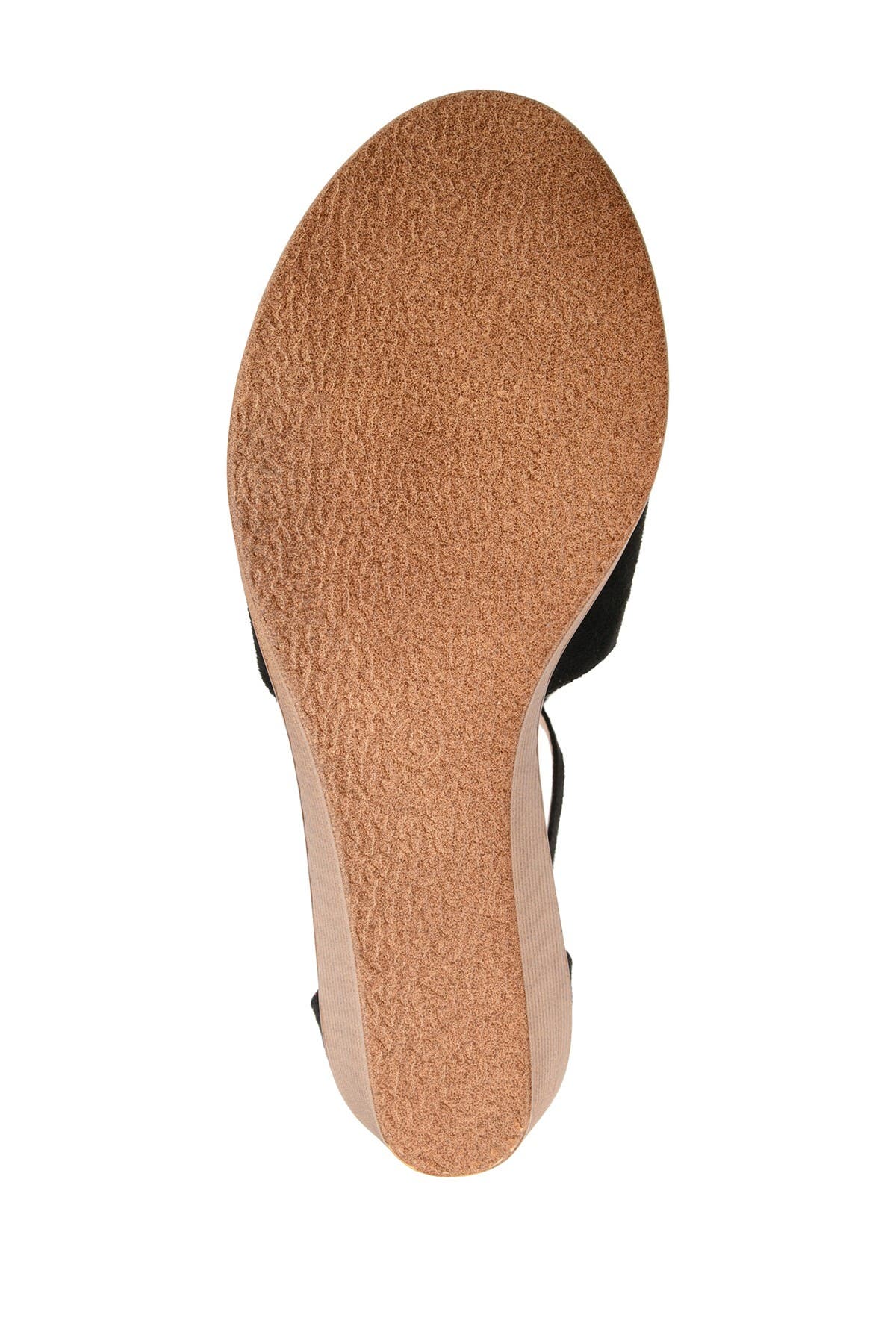 Journee Collection JOURNEE Kedzie Wedge Sandal, Alternate, color, Black