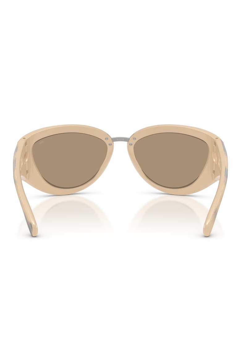 DL3007U Trini-D-Y 61mm Mirrored Cat Eye Sunglasses, Alternate, color, YELLOW / GREY / ROSE GOLD