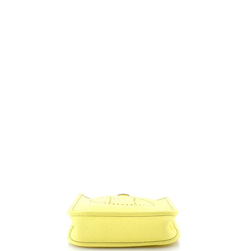 Pre-owned Hermes Hermes Evelyne Bag Gen Iii Clemence Tpm In Yellow