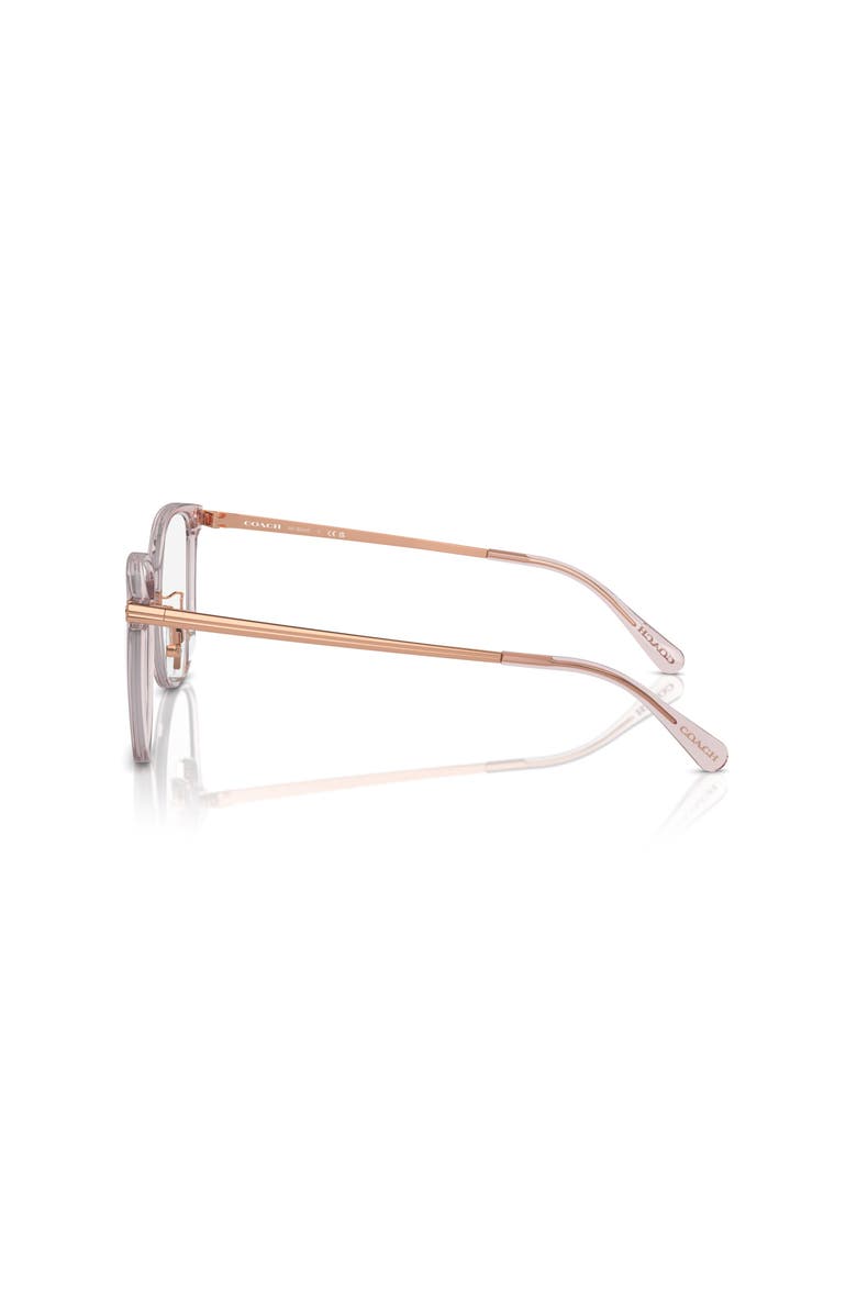 COACH 54mm Square optical glasses, Alternate, color, Pink