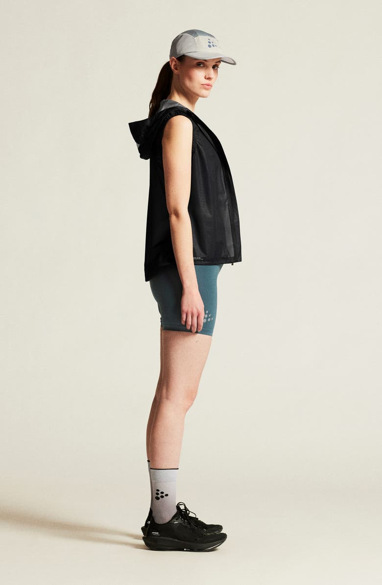 Craft Pro Hydro Lightweight Hooded Vest, Alternate, color, Black