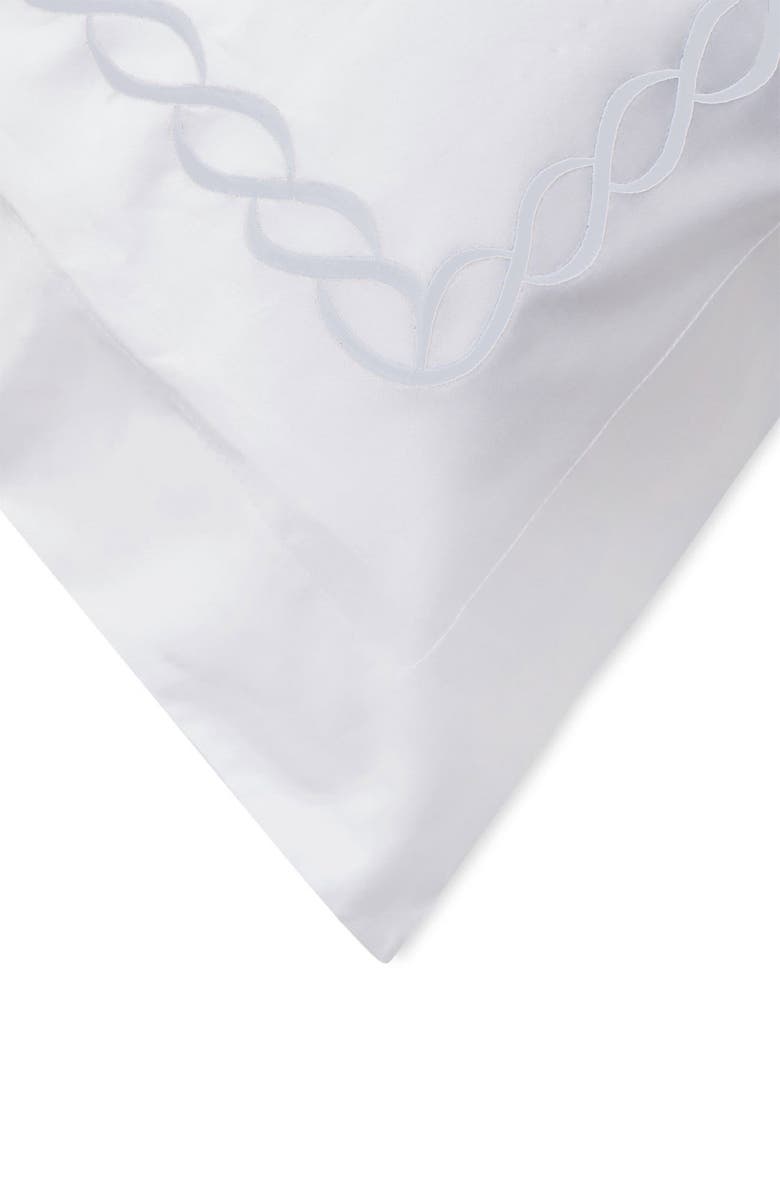 MELANGE HOME Embroidered Rope 600 Thread Count 100% Cotton 26" Square Pillow Sham, Alternate, color, 