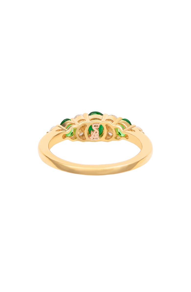 SUZY LEVIAN Cubic Zirconia Graduated Ring, Alternate, color, Green